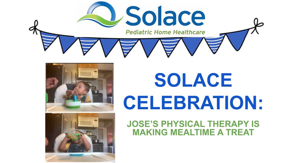 Celebrating Jose's physical therapy sessions.