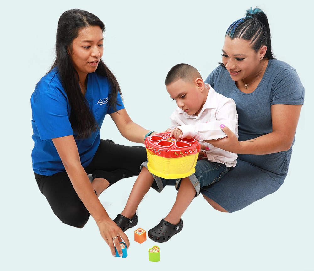 Our therapists will thoroughly discuss the evaluation, recommendations, options, individualized goals and assist you in working with your child at home providing pediatric occupational therapy.